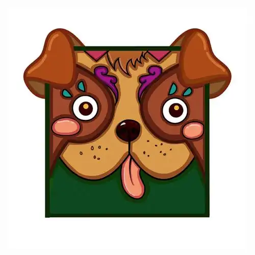 十二生肖方块头像——狗