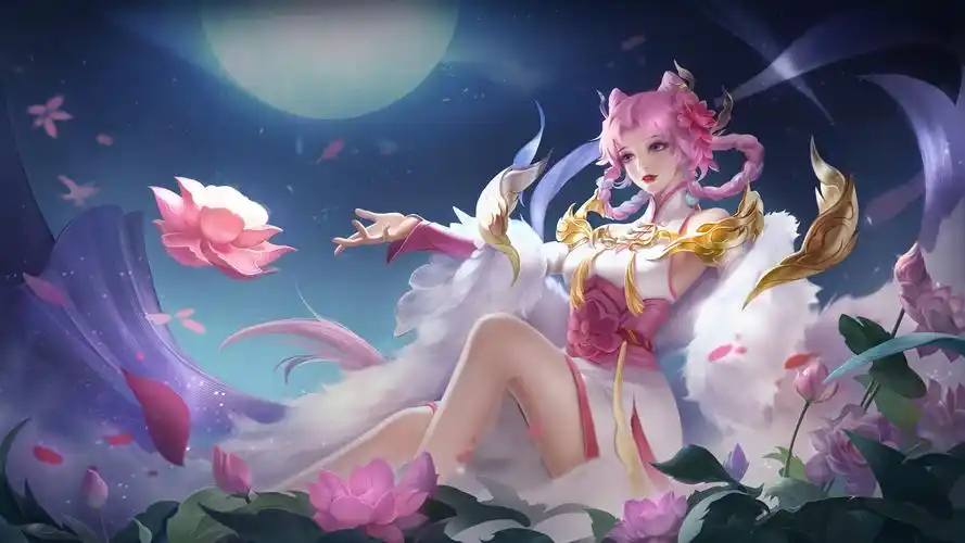 王者荣耀嫦娥拒霜思图片壁纸同人