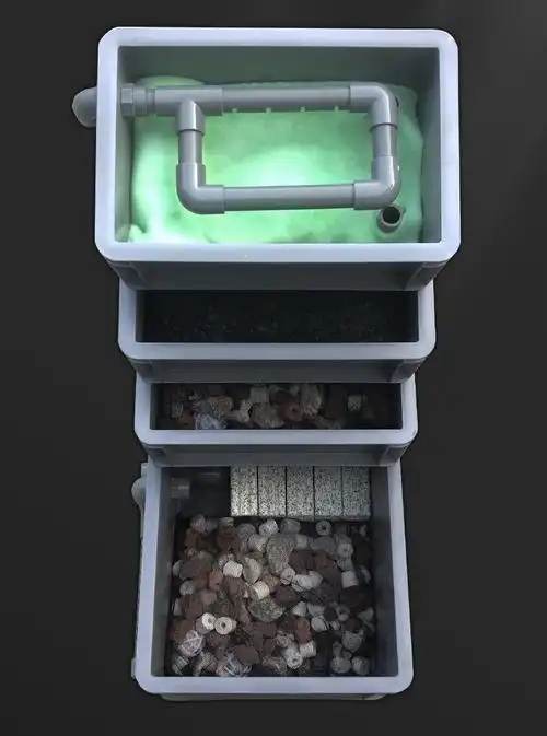 龟箱乌龟缸周转箱沼泽过滤箱水道生态缸内循环净水鱼龟混养滴流盒80型