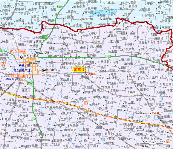 商丘虞城县地图全图查询
