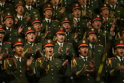 军旅展演周辉煌落幕武警文工团合唱团展现阳刚魅力