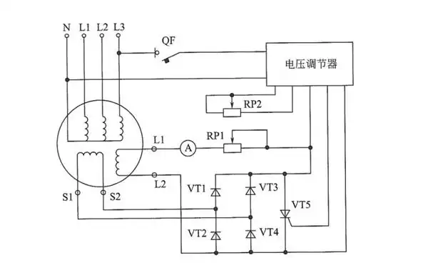 发电机的励磁系统电气原理图.png