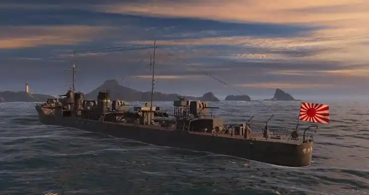 还原真实历史峯风级驱逐舰岛风号涂装