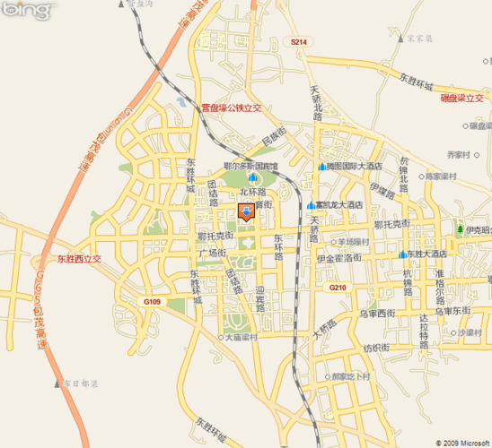 鄂尔多斯市东胜区地图