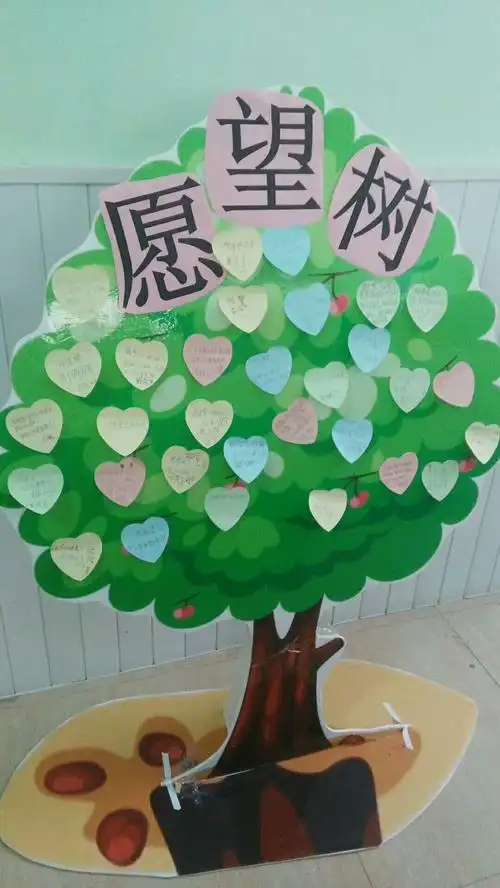 愿望树上贴了满蛮满的愿望与祝福.祝愿你们愿望成真