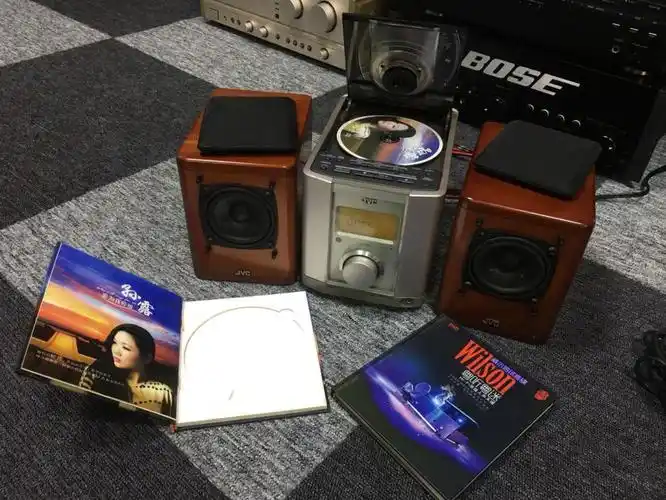 进口日本产jvc 2000组合音响 欧版220v cd播放可连接手机电脑【图片