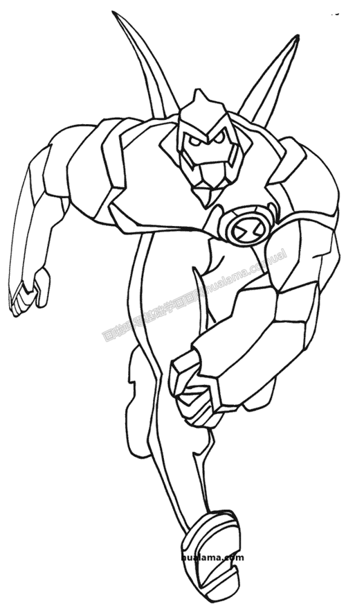 15款ben10少年骇客宇宙外星和全部角色动漫简笔画手绘画参考