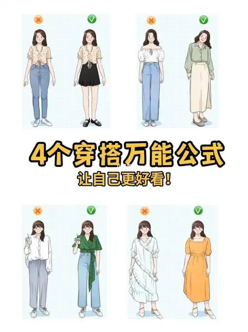 宽松版型77高腰下装更显瘦3可以搭配小众设计的衣服制造亮点来转移