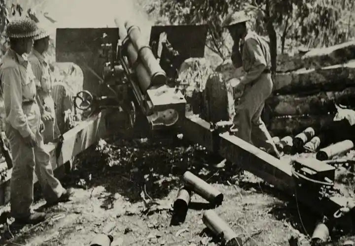 国民党军装备的美造105毫米榴弹炮