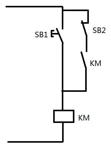 2个按钮,1个接触器,如何同时实现点动,自锁,停止