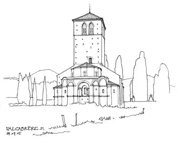 国外大师建筑手绘素描速写绘画559