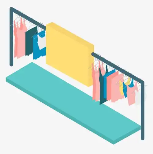 卡通晾衣架矢量图下载