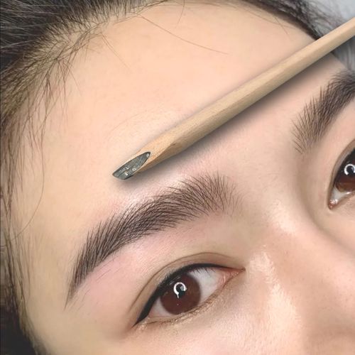 纹绣眉笔野生眉原木硬芯设计线条眉形防水防麻根根分明化妆师专用