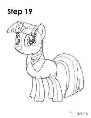 小马宝莉紫悦简笔画图解