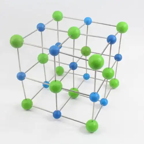 氯化钠食盐晶体结构模型化学分子金属杆球棍式教学仪器