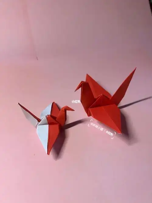 编法图解a4折纸纸正方形纯色好评好店沙雕双腿千纸鹤折纸教程一学就会