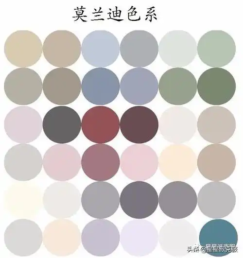 莫兰迪色系色卡对照表(输入色号查询颜色) - 扬帆号