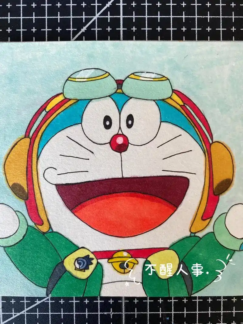 哆啦a梦是我第一个喜欢的动漫人物.#画画 #简笔画 #大雄与 - 抖音