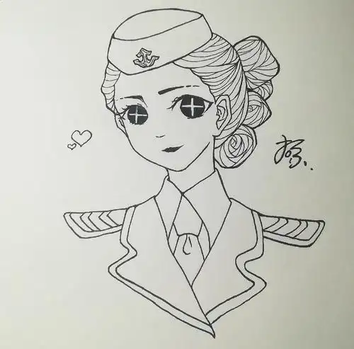 我的空军小姐姐啊 乐色画画求轻喷 小姐姐推演出了了解一下 为她打卡