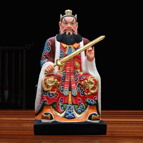 张天师神像家用供奉摆件寺庙道观树脂佛像新款16寸道教祖师张道陵