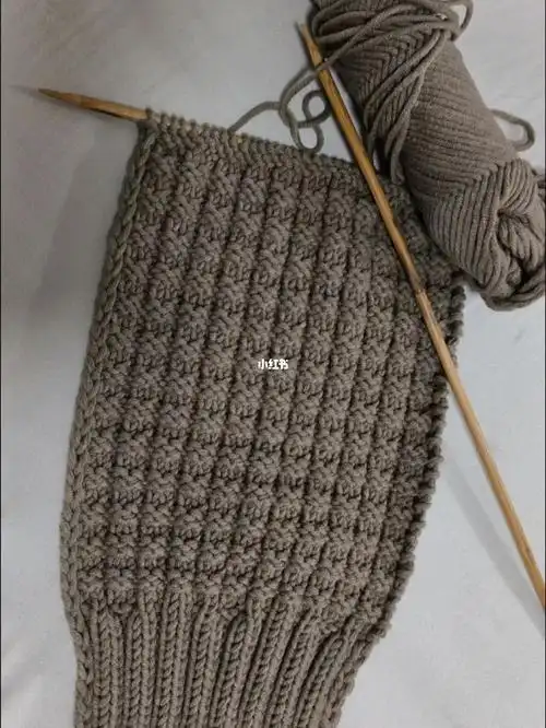 双螺纹77十字花围巾教程7575(含详细口诀)这种织法织出来两面的