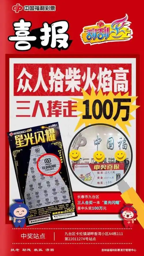 长春彩民合买喜中星光闪耀头奖100万_奖金_彩票_幸运