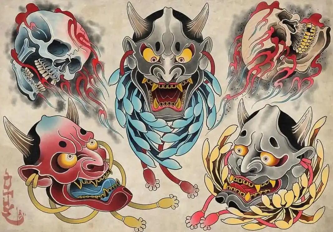 素材分享 #日式老传统 #纹身图案手稿 #手稿分享 #刺青 - 兑趑