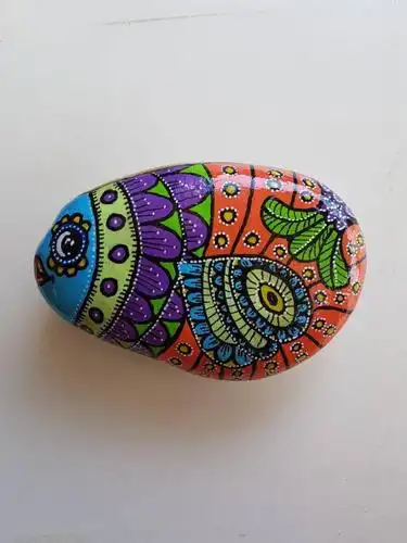 各种各样唯美手绘卵石画画法