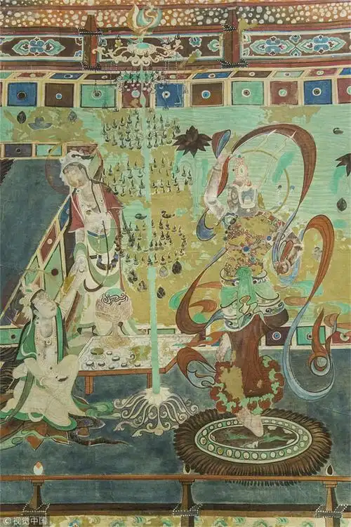 敦煌石窟初唐220窟北壁药师经变精美绝伦