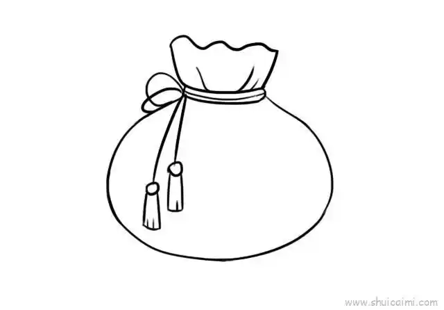 香囊儿童画怎么画 香囊简笔画步骤