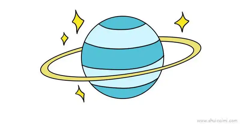 星球儿童画怎么画星球简笔画简单