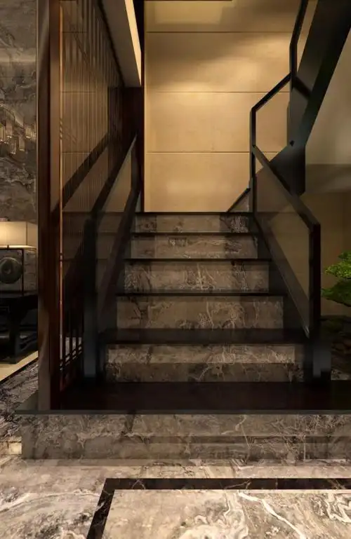 中式风格复式楼梯装修效果图