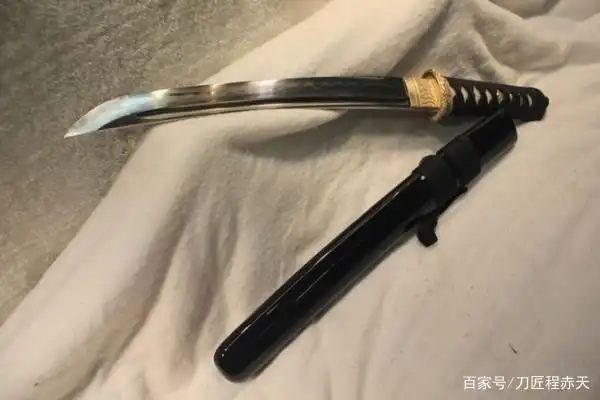 「鉴赏」花纹钢烧刃武田日本短刀