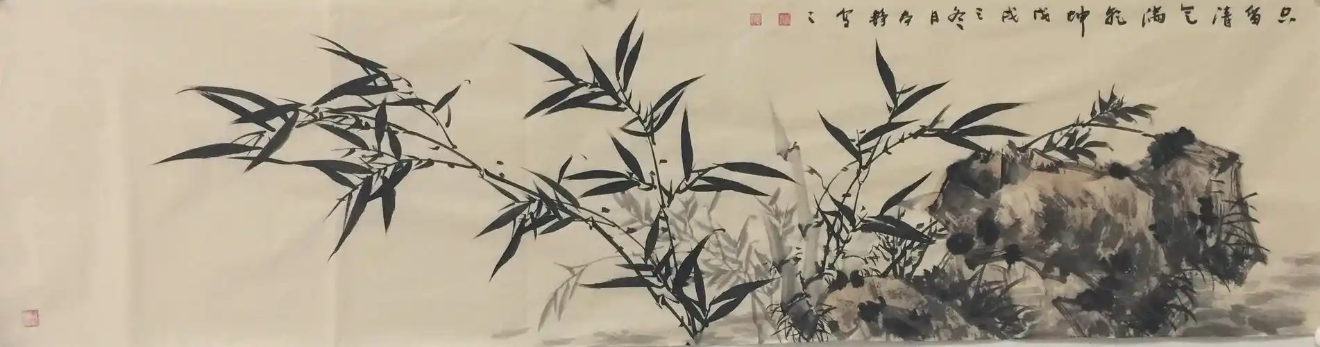 著名画家张本静,他的画作是一幅竹子的画,也是一首抒情的诗_中国