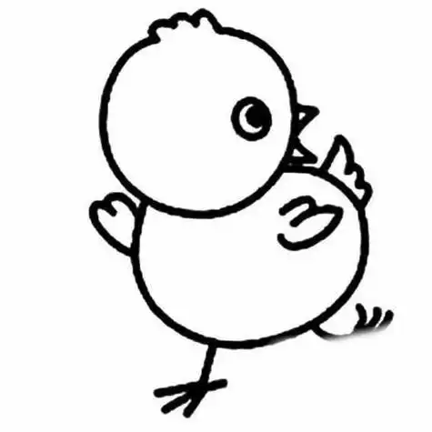 小鸡简笔画画法涂色简笔画小鸡卡通小鸡简笔画简笔画可爱的小鸡怎么画