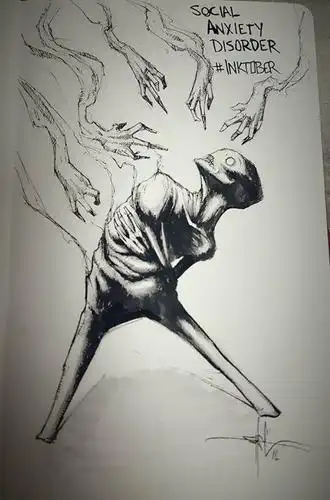 水墨画展示精神疾病患者内心状态,躁郁症的挣扎绝望触目惊心!