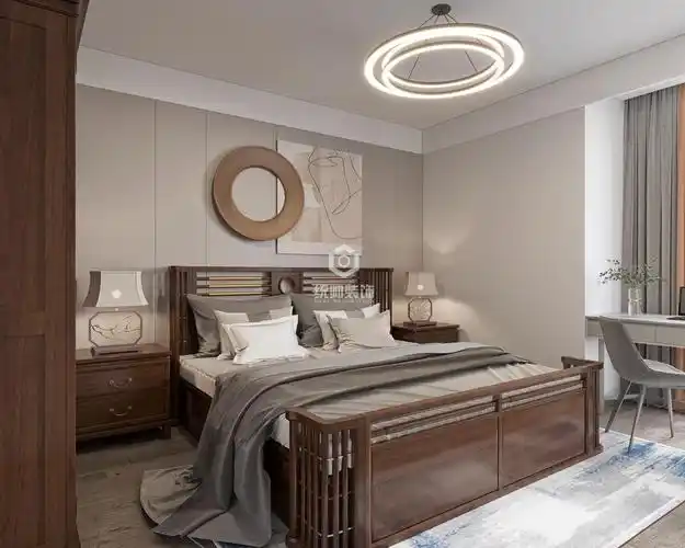 上海周边嘉城名苑73平方中式风格3房2厅23卫卧室装修效果图