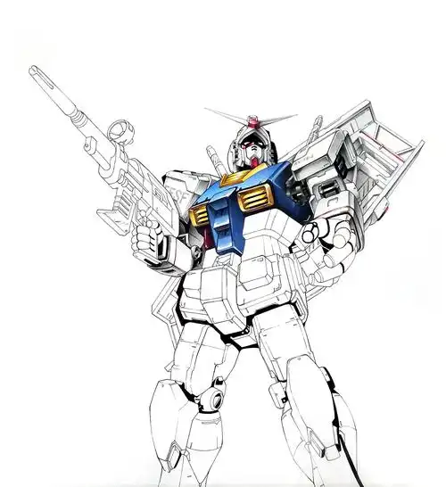 彩铅手绘——高达