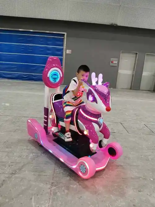 阿比鹿亲子碰碰车轩辕神鹿儿童电动商场户外广场游乐设备项目图片查看