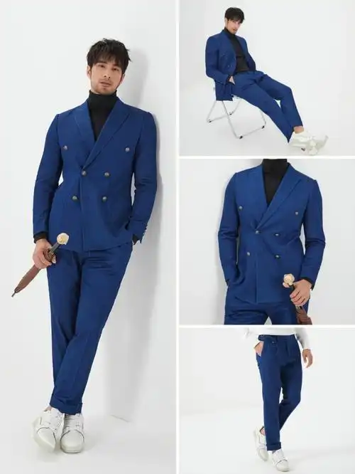 绅士穿搭穿西装的日常海军蓝春季搭配
