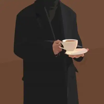 低调成熟大气情侣头像动漫高清稳重成熟插画动画情侣头像图片