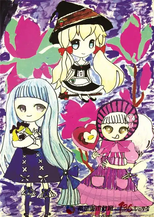 10岁～12岁画动漫人物高清图片(附专业老师点评)