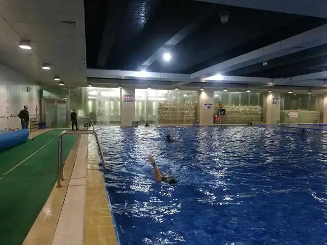 如皋体育局媒体开放日,参观奥体中心游泳馆.