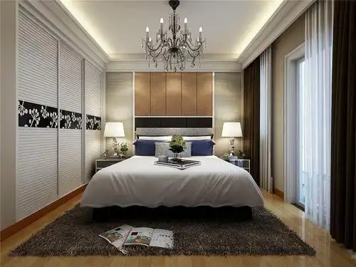 简欧风格四居室卧室背景墙装修效果图欣赏#451225659