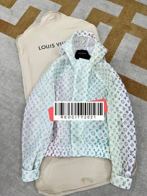 lv渐变网格夹克最新款