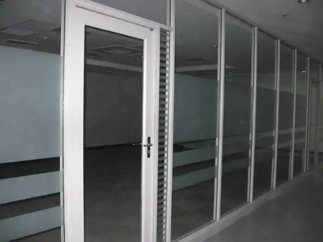 有框玻璃门_办公室高间隔墙制作