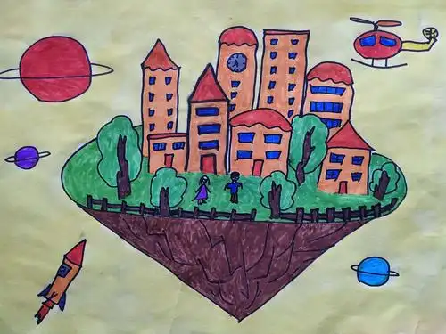 【童画世界】"我与智慧城市"科幻画大赛部分作品欣赏