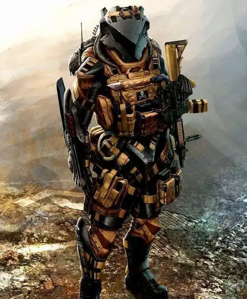 科幻机械外骨骼战争