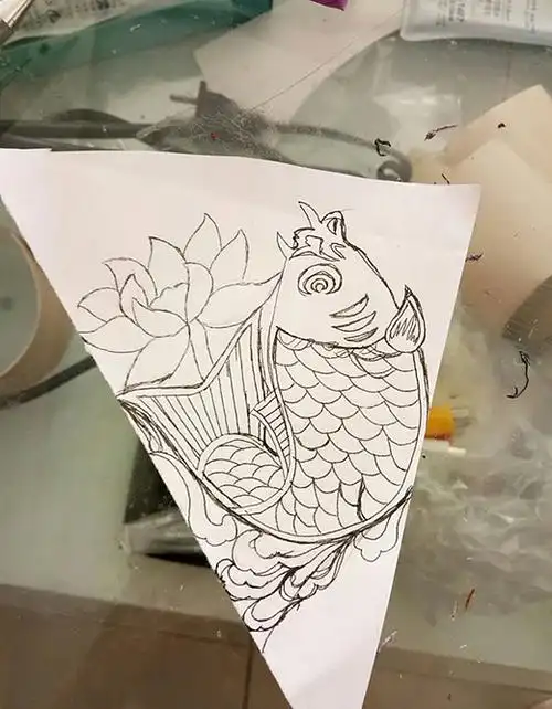 八折团花剪法剪纸图案大全