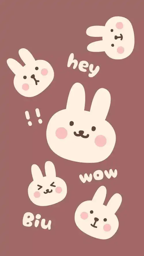 手机壁纸可爱萌萌哒卡通壁纸背景图